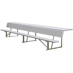 15' Players Bench with Shelf (colored)