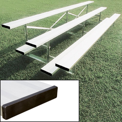 2 Row 21' Powder Coated Bleachers