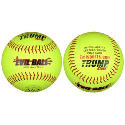 Trump® EVIL-RP-USA-Y 12" 52/300 ASA Premium Grade Leather Softballs (Dozen)