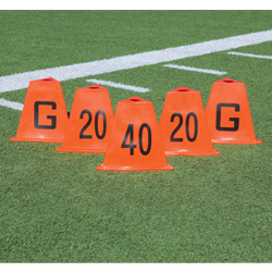 Stackable Football Sideline Markers (11 Piece Set)