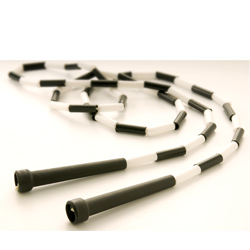 7' Segmented Skip Rope Red/White