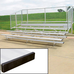 5 Row 15' Powder Coated Pref. Bleachers