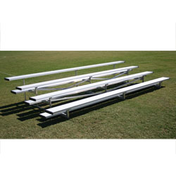 4 Row 7.5' Low Rise Bleacher - Colored
