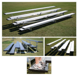 4 Row 15' Low Rise Bleacher