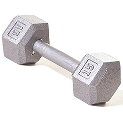 Hex Dumbbell w/ Straight Handle 20 lb